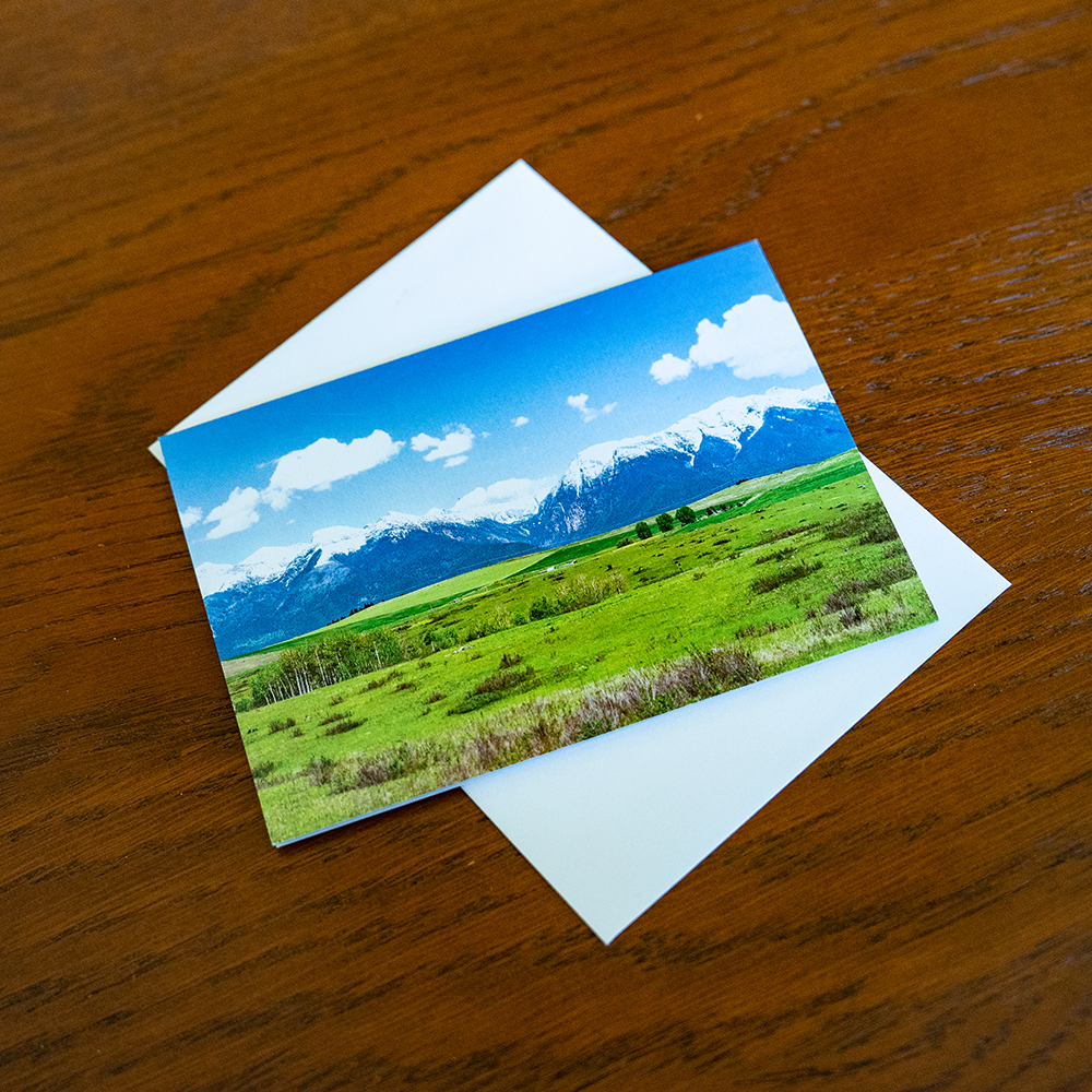 The Mission Mountains, photo notecard