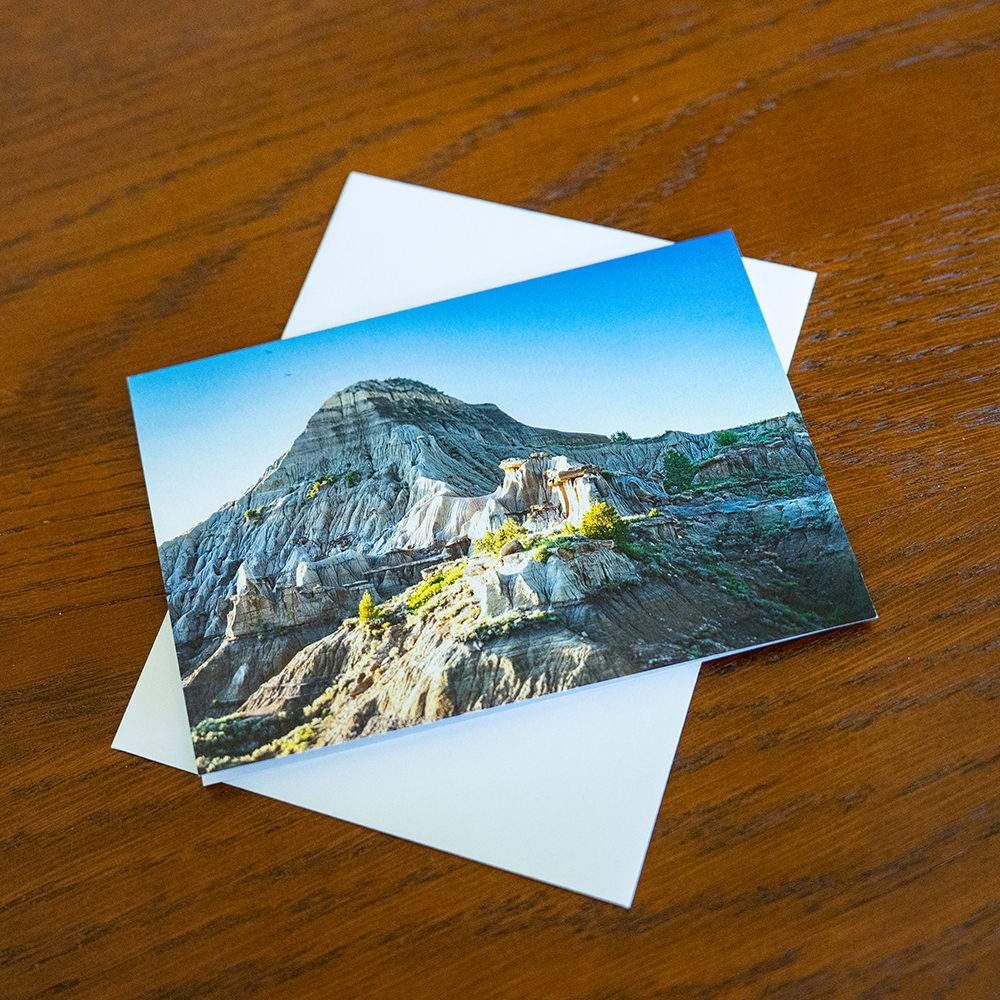 The Badlands, Makoshika State Park, photo notecard