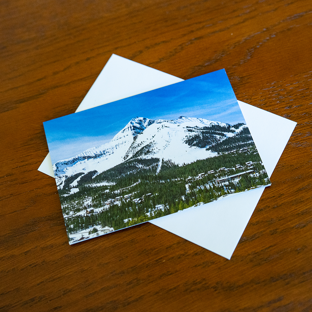 Lone Mountain, Big Sky photo notecard