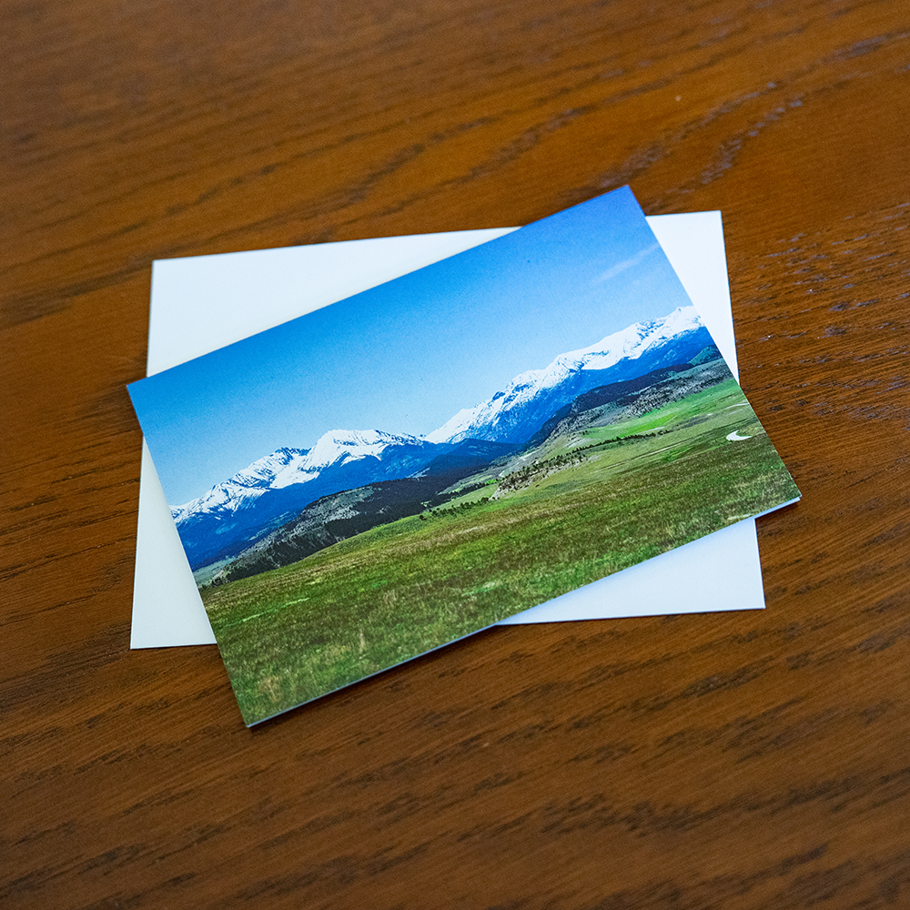 Crazy Mountains, photo notecard